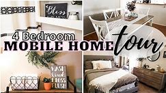 4 BEDROOM MOBILE HOME TOUR DOUBLE WIDE MOBILE HOME | MarieLove