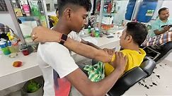 The Best Relaxing ASMR Head, Neck, Back & Hands Massage By Small boy💈Kid Barber in Bangladesh🇧🇩