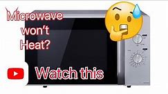 Panasonic microwave oven not heating up? Watch this #doityourself #homeappliances #gehracca