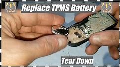 How To Replace The TPMS Battery 🔋 and 🪓Tear Down NO PROGRAMMING