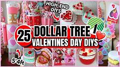 Dollar Tree VALENTINES DAY DIYS 2024 💕│DIYS that DON'T LOOK CHEAP! ($1.25 HACKS for 2024)