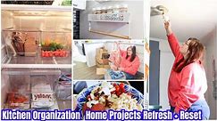 SMALL HOME PROJECTS // REFRESH AND RESET // KITCHEN ORGANIZATION 2024