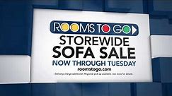 Rooms to Go commercial, Storewide Sofa Sale, 2018