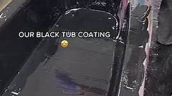 CountertopEpoxy.com FX Tub Coating in Black. Link in bio! #countertopepoxy #epoxycountertops #countertop #design #art #diy #resin #epoxy #tub #tubcoating #tubepoxy #tubrepair #tubrefinish #tubreglazing #showerremodel #remodel