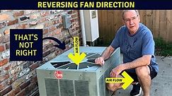 Air Conditioning Condenser Fan Motor Blowing Air In The Wrong Direction