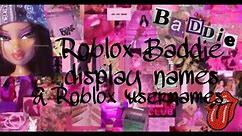 Baddie Display-Roblox usernames Ideas.(*MUST WATCH*)