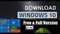 How to Download Windows 10 64-bit ISO File (Official) For Free