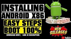 How to Install Android-x86 8.1-r6 on PC 2021 | Android Emulator for PC | Android Oreo 8.1.0 for PC