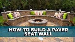 How to Build a Patio Seat Wall from Pavestone Pavers | Today's Homeowner with Danny Lipford