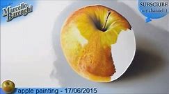 문화둥지 - 사과그리기! 초극사실주의 apple oil painting by, Marcello Barenghi