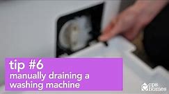 Tip #6 Manually draining a washing machine