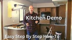 How To Remove Kitchen Cabinets & Microwave To Renovate / Remodel