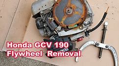 Honda GCV 190 Pressure WAsher Flywheel Removal 혼다 엔진 플라이휠 분해