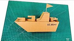 How To Make Battleship With Cardboard | DIY Cardboard Ship Easy Craft