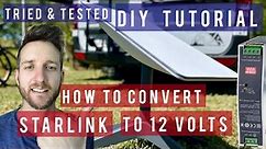 Starlink 12 Volt DC power supply for your Van | Easy DIY Tutorial & Review
