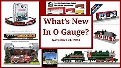 New Product Announcements For O Gauge Trains - November 21, 2023 - Lionel, Menards, MTH, and More!