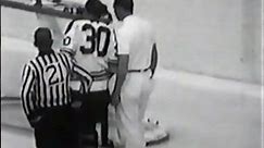 Terry Sawchuk Stung by a Bobby Hull Slapshot (Leafs vs Blackhawks, Round 1, 1967 Playoffs) #leafs