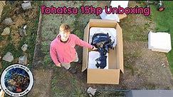BRAND NEW 2023 Tohatsu 15hp EFI 4 Stroke Unboxing & First Impressions!