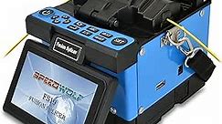SPEEDWOLF 4.3" LCD High Precision Fiber Optic Fusion Splicer Machine for SM, MM, NZ-DS, EDF Fibers with Optical Fiber Cleaver and Automatic Focus Function(FS19)