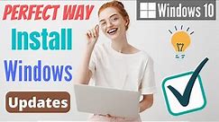 How to Install Windows 10 Updates Manually - Windows 10 Updates 2023 | eTechniz.com 👍