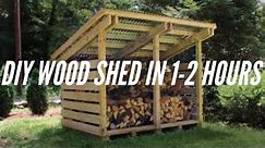 DIY Wood Shed Plans | How To Build A Wood Shed | Wood Shed Ideas
