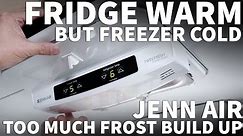 Fridge Warm But Freezer Cold - Jenn Air Bottom Freezer Refrigerator Not Cooling on Top or Defrosting