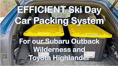 Best Family Ski Day Car Packing System for Subaru Outback Wilderness and Toyota Highlander