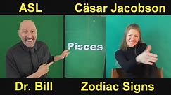 Zodiac Signs in ASL with Dr. Bill & Cäsar Jacobson (VES 37)