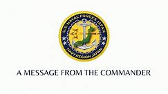 A Message From Commander, Naval Forces Japan