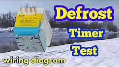 Defrost Timer test and terminals identification