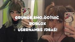 ROBLOX | Roblox Grunge,Emo,Gothic usernames ideas! |