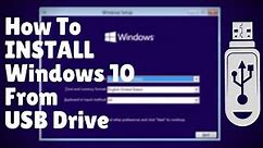 How to Install Windows 10 with USB | Windows 10 Installation Step by Step