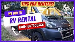 Our Outdoorsy RV rental experience | Van life trip