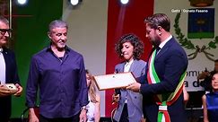Sylvester Stallone becomes honorary citizen of an Italian town