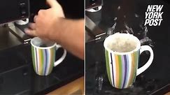Super heated water can explode outside of microwave