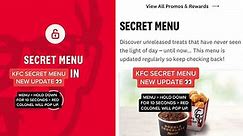Video shows how to uncover the KFC 'secret menu' items