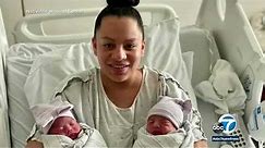 Parents celebrate birth of twins in different years l ABC7