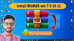 how to Install WinRAR on windows 10 || latest version 2022 (HINDI)