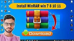 how to Install WinRAR on windows 10 || latest version 2022 (HINDI)