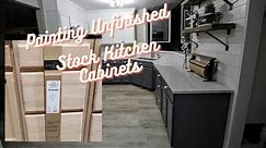 KITCHEN REMODEL - How To Paint Unfinished Lowes Stock Cabinets