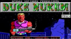 Duke Nukem gameplay (PC Game, 1991)