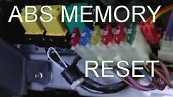 How to Reset the ABS Light. How to Clear the Fault Code Memory after Replacing a Faulty ABS Sensor.