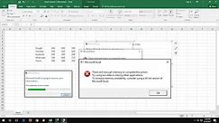 How to Fix There isn’t Enough Memory to Complete this Action in MS Excel 2016