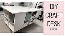 How to Make a DIY Craft Desk with Storage