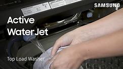 How to prewash garments with the Active WaterJet on your Top Load Washing Machine | Samsung US