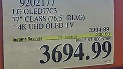[Costco] [Black Friday] LG 65" Class - OLED C3 Series - 4K UHD OLED TV $2300 - Page 4 - RedFlagDeals.com Forums