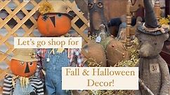 Let’s go Shop for Primitive Fall Decor & Antiques!