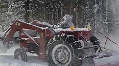 Tractor Snow Blower! Taking care of the recent snowfall! #tractors #tractorsnowblower #offgrid #offgridliving #offgridlife #snow #snowday #snowstorm | Off-Grid With-Jay And-Jen