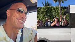 Dwayne Johnson delights fans as he crashes celebrity bus tour: ‘Did you guys go to my house yet?’