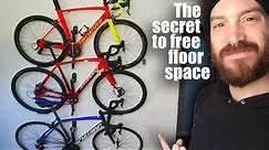 BEST garage/office space saving bicycle wall storage.